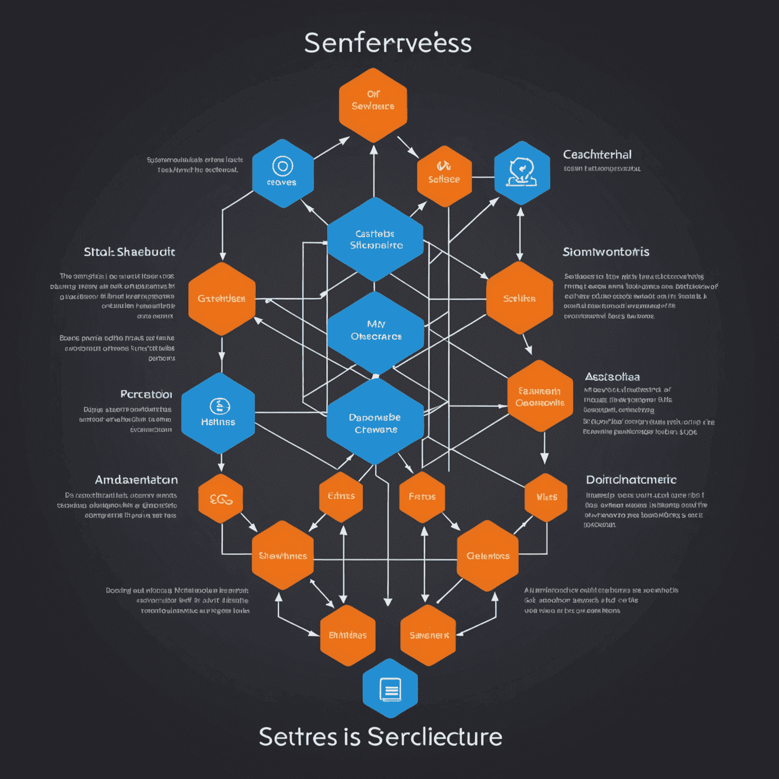 Serverless mimarinin çalışma prensibini gösteren şematik bir diyagram